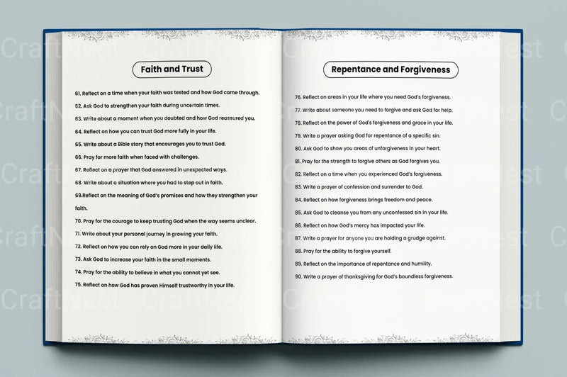 Prayer Prompts Guide for Inspiration - CraftNest - Digital Crafting and Art