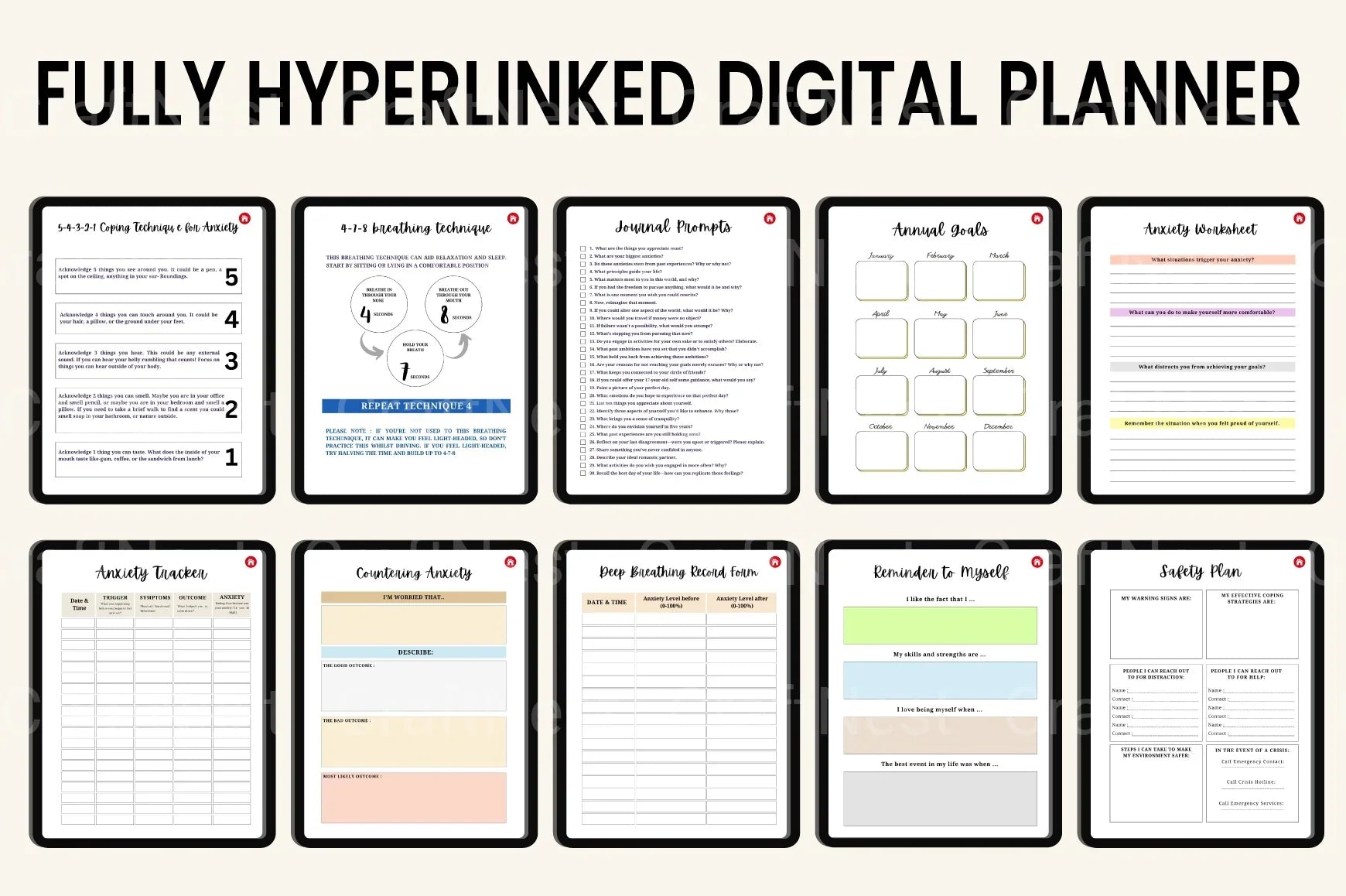 Mental Health Workbook for Personal Growth - CraftNest - Digital Crafting and Art