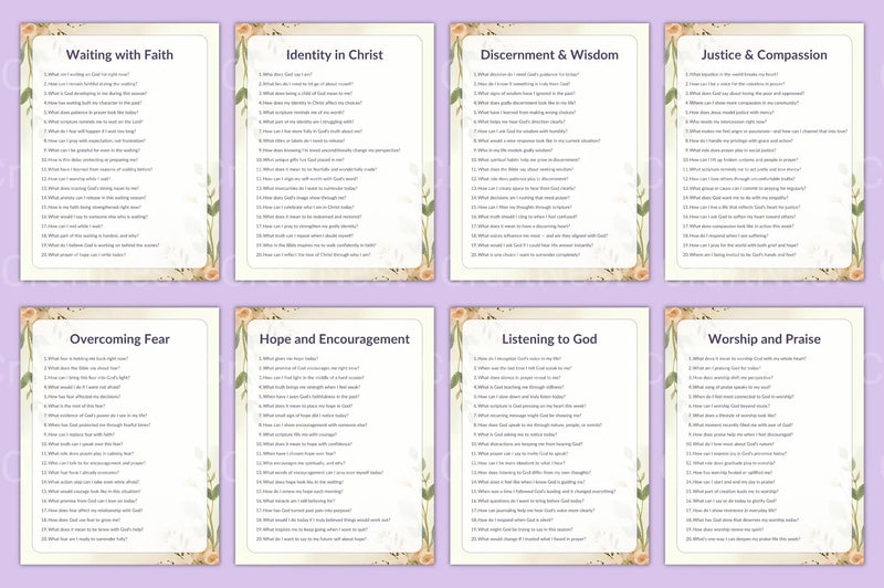 Prayer Prompts Guide for Inspiration - CraftNest - Digital Crafting and Art
