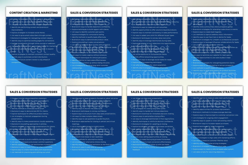 Online Business Prompts Book - CraftNest - Digital Crafting and Art