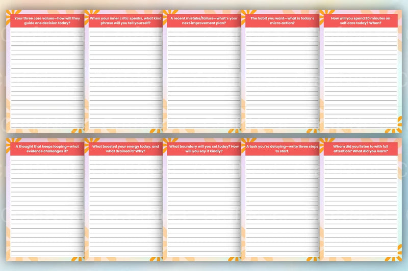 Daily Thought Prompts Book for Inspiration - CraftNest - Digital Crafting and Art