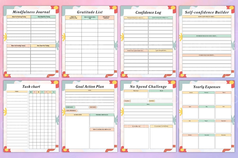 Self Care Planner: Enhance Your Wellbeing - CraftNest - Digital Crafting and Art