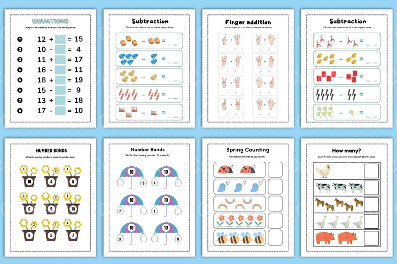 Count and Color Activity for Kids - CraftNest - Digital Crafting and Art