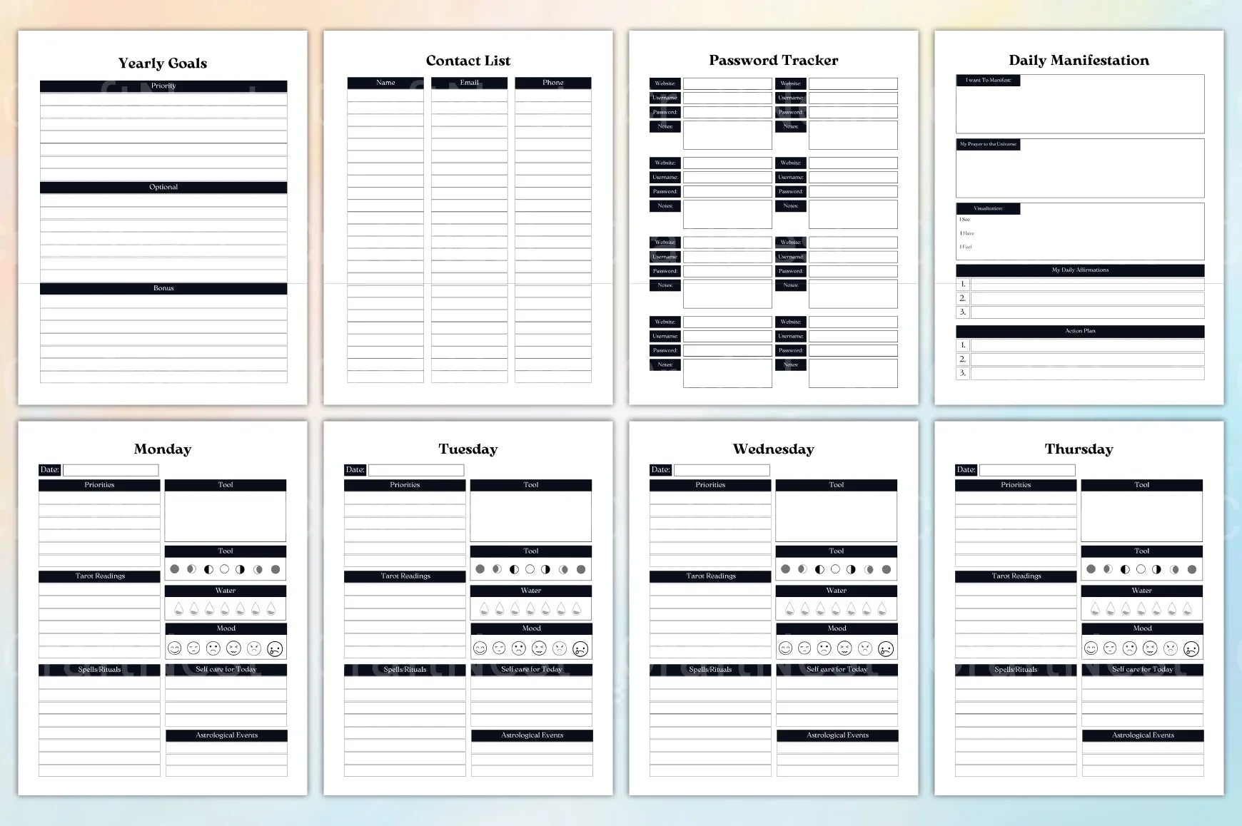 Witchy Planner: Enchant Your Organization - CraftNest - Digital Crafting and Art
