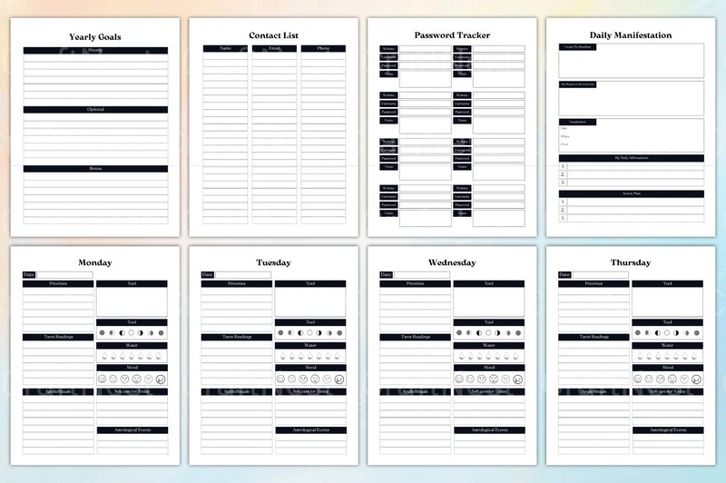 Witchy Planner: Enchant Your Organization - CraftNest - Digital Crafting and Art