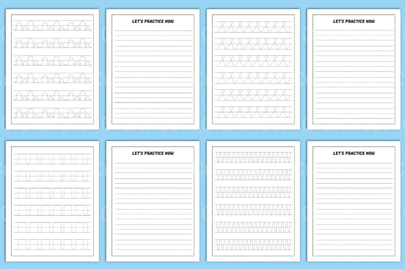 Learning to Trace: Children's Activity Book - CraftNest - Digital Crafting and Art