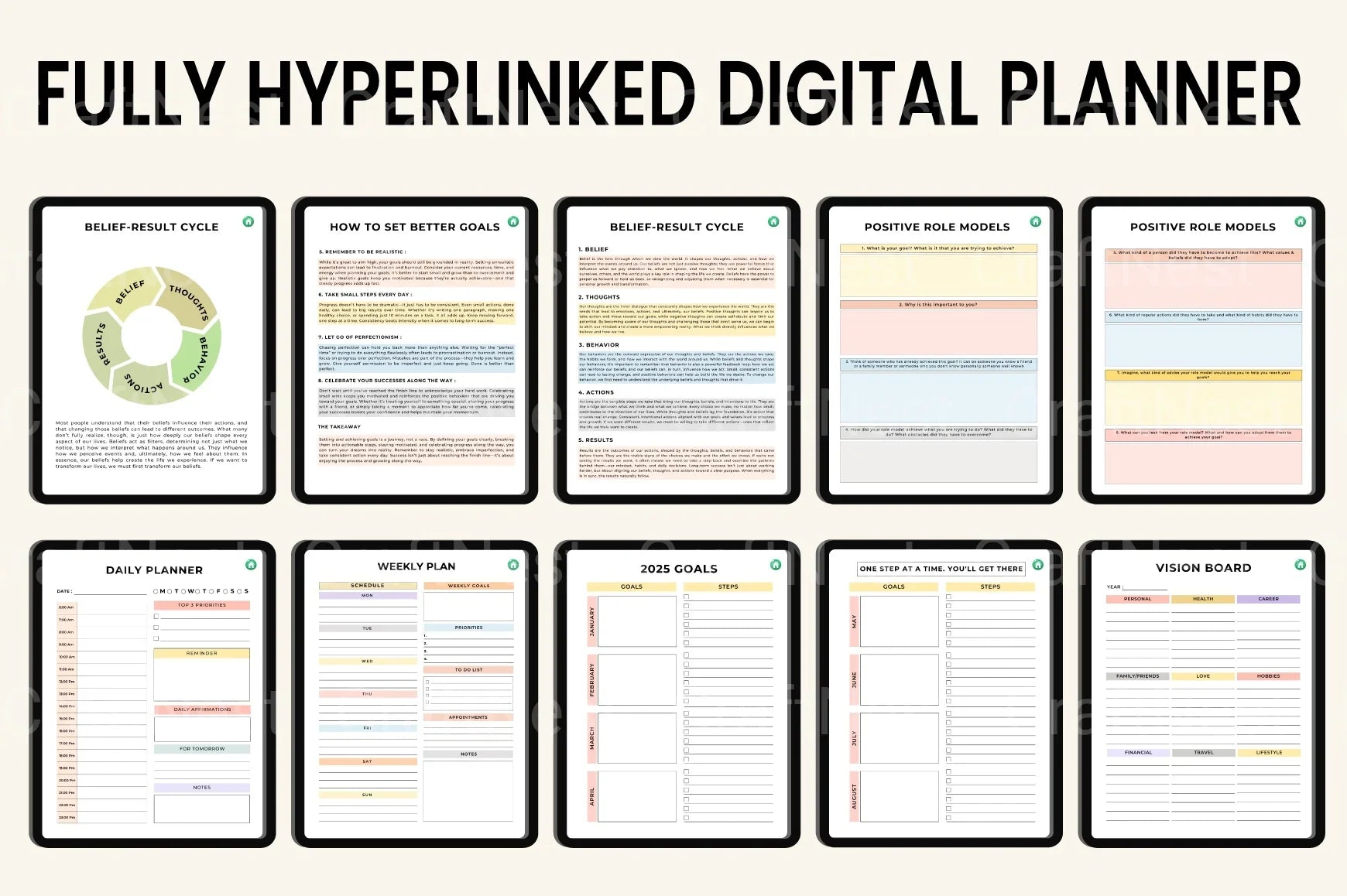 Goal Setting Motivation Workbook - CraftNest - Digital Crafting and Art