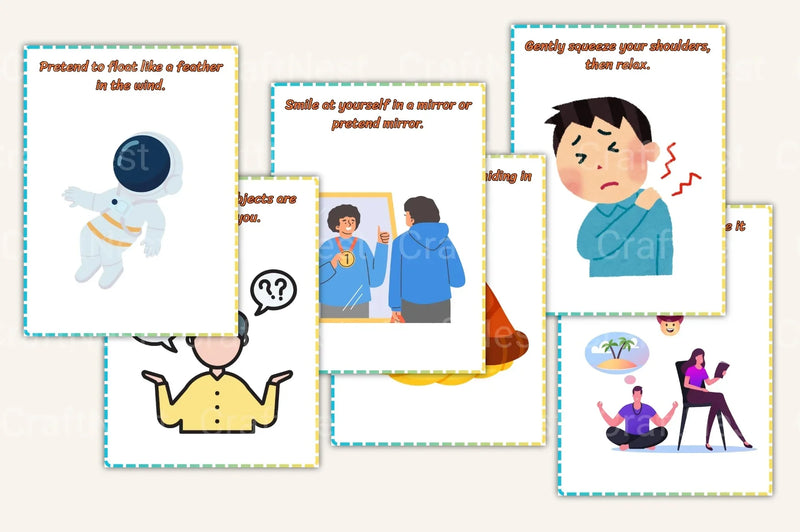 Calming Strategy Cards for Kids - CraftNest - Digital Crafting and Art