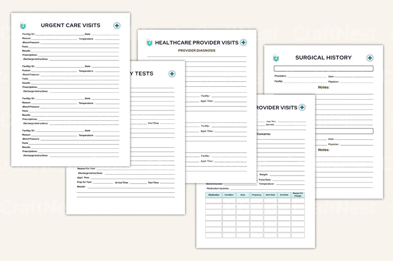 Medical Tracker Ultimate: Comprehensive Health Management Tool - CraftNest - Digital Crafting and Art