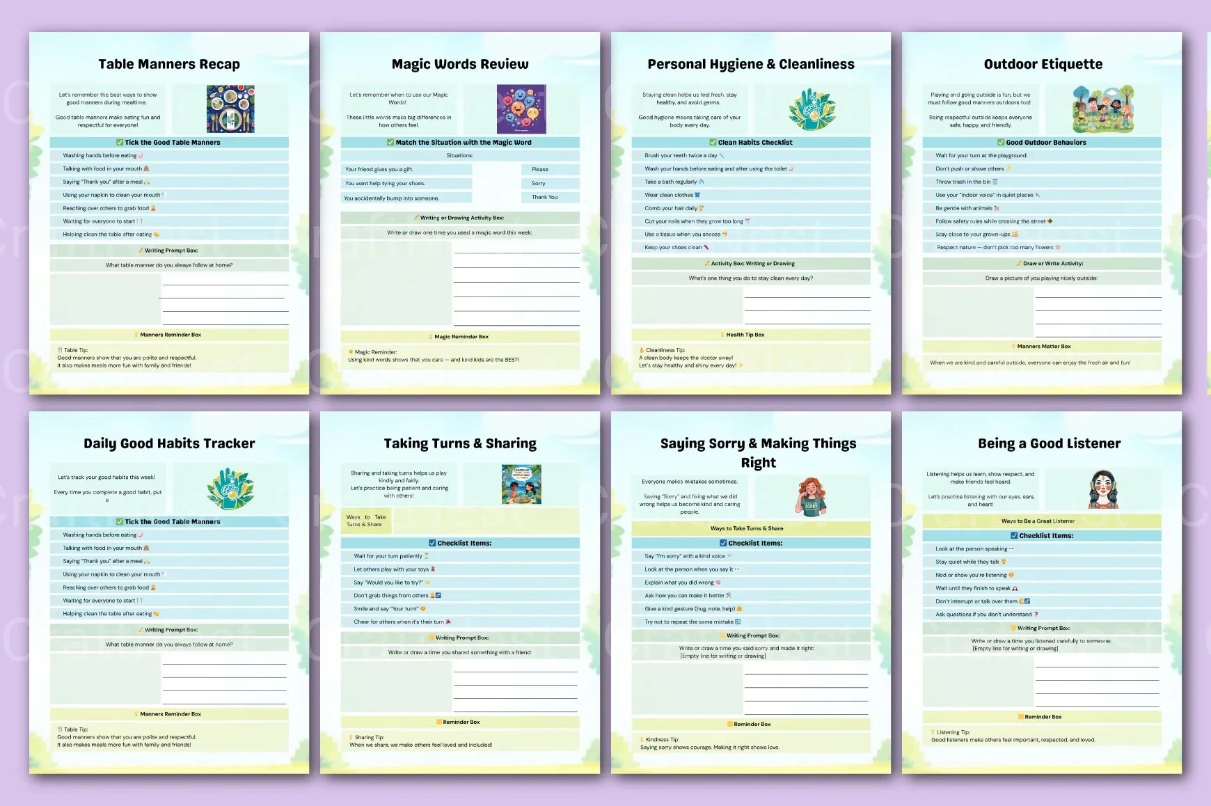 Good Habits and Manners Guide for Kids - CraftNest - Digital Crafting and Art
