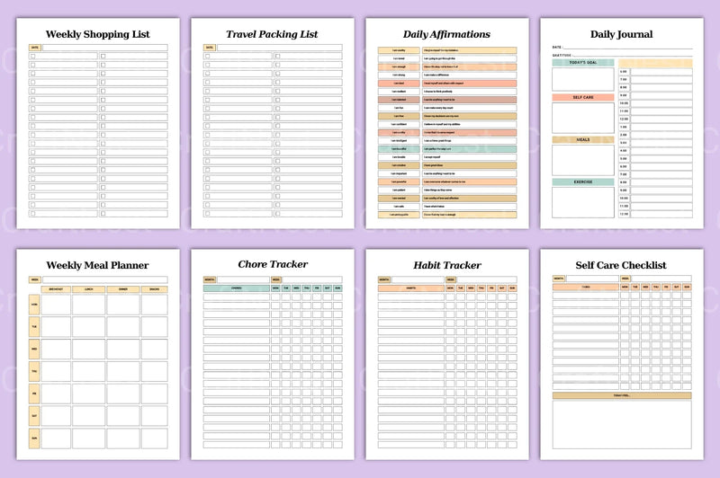 Self Care Planner Guide - CraftNest - Digital Crafting and Art