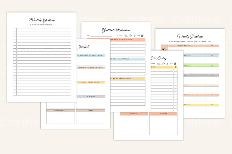 Daily Gratitude Journal - CraftNest - Digital Crafting and Art