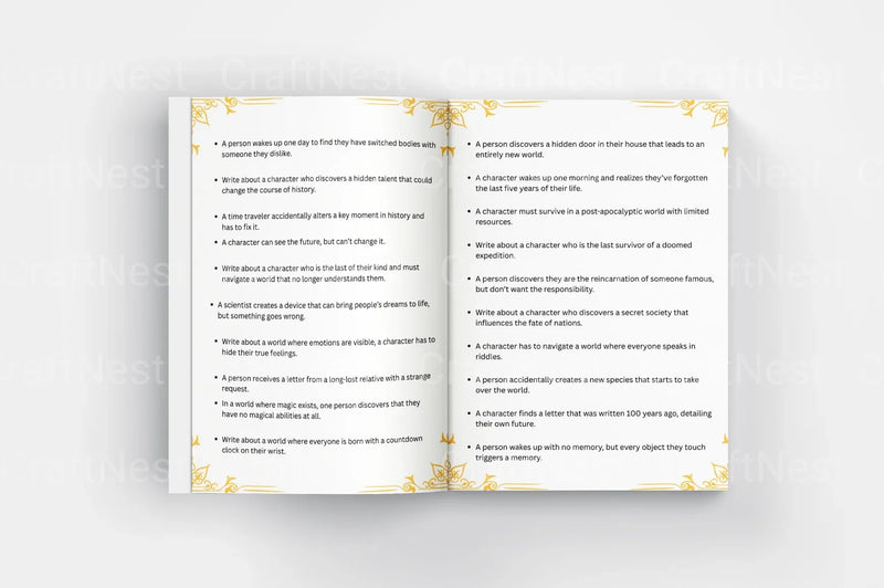 Creative Writing Prompts for Authors - CraftNest - Digital Crafting and Art
