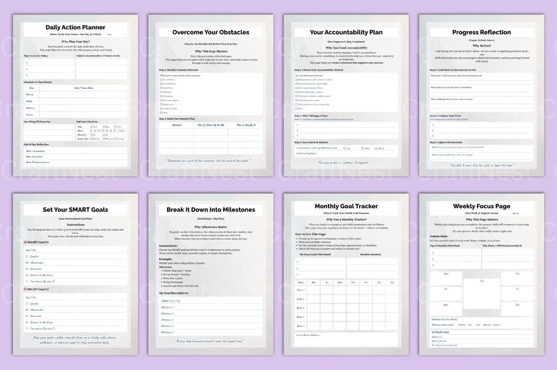 Goal Setting Vision Mapping Guide - CraftNest - Digital Crafting and Art