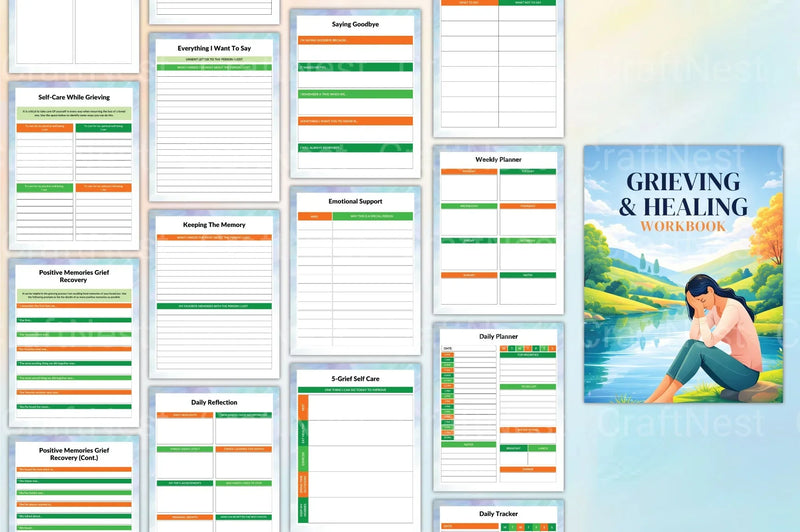 Grieving and Healing Workbook - CraftNest - Digital Crafting and Art