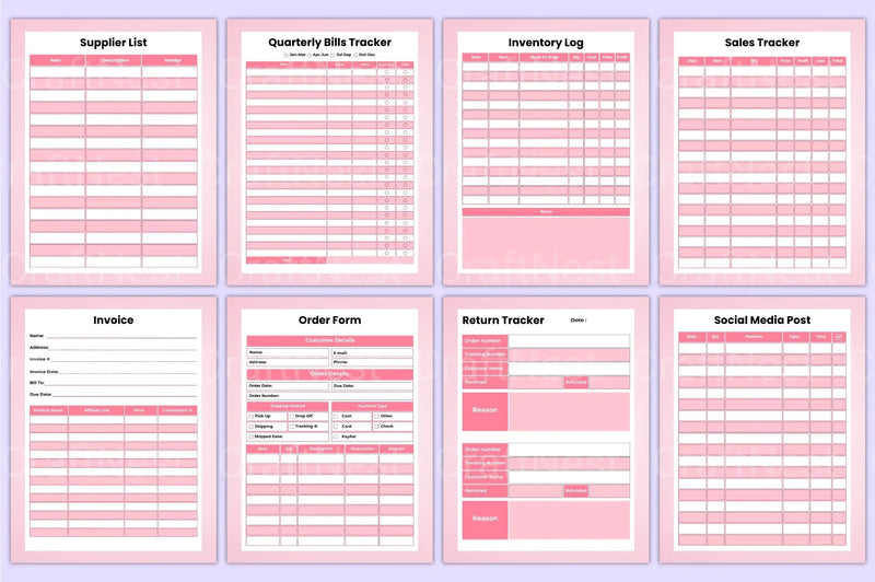 Side Hustle Planner for Entrepreneurs - CraftNest - Digital Crafting and Art