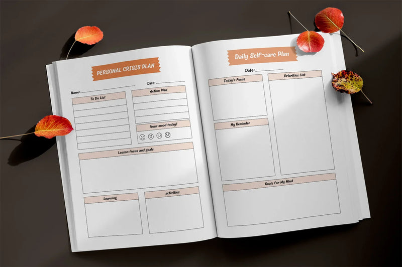Bipolar Disorder Therapy Planner Bundle - CraftNest - Digital Crafting and Art