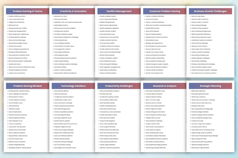 Creative Problem Solving Prompts - CraftNest - Digital Crafting and Art