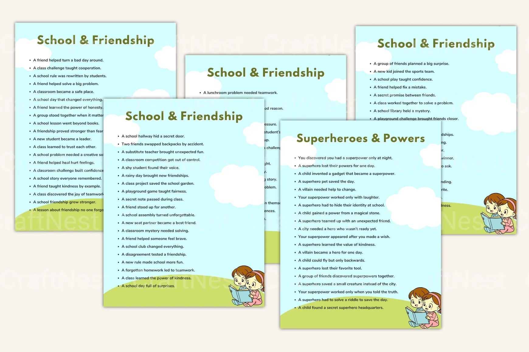 Kids Story Writing Prompts for Creative Inspiration - CraftNest - Digital Crafting and Art