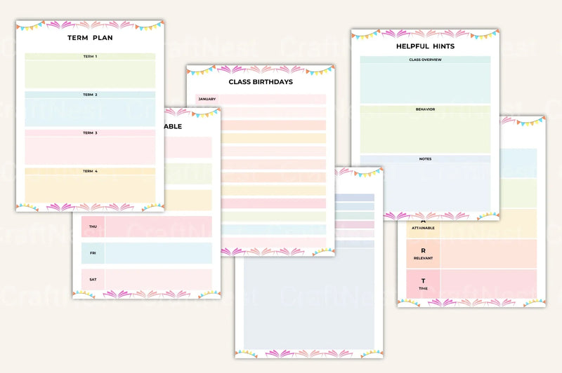 Teacher Planner: Organize Your Classroom Efficiently - CraftNest - Digital Crafting and Art