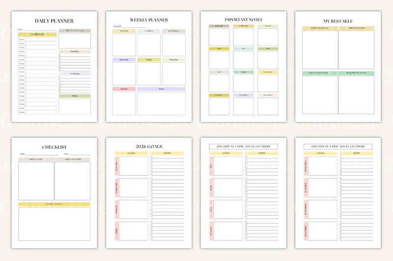 Life Goals Vision Board Workbook - CraftNest - Digital Crafting and Art