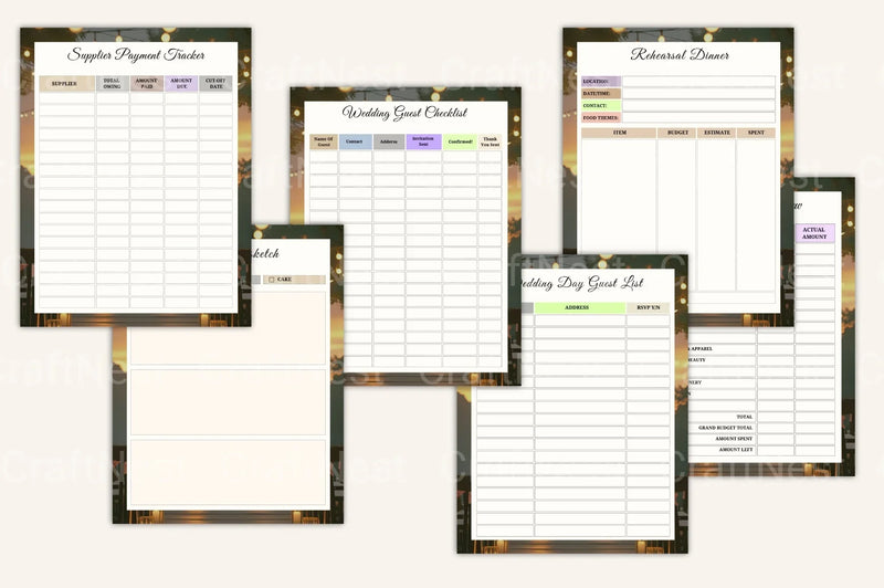 Ultimate Wedding Planning Guide - CraftNest - Digital Crafting and Art