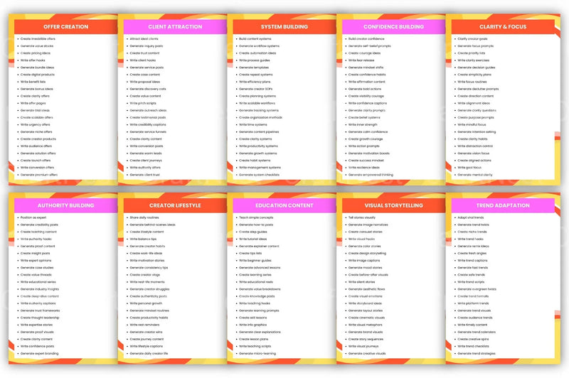Prompt Box for Creators - CraftNest - Digital Crafting and Art