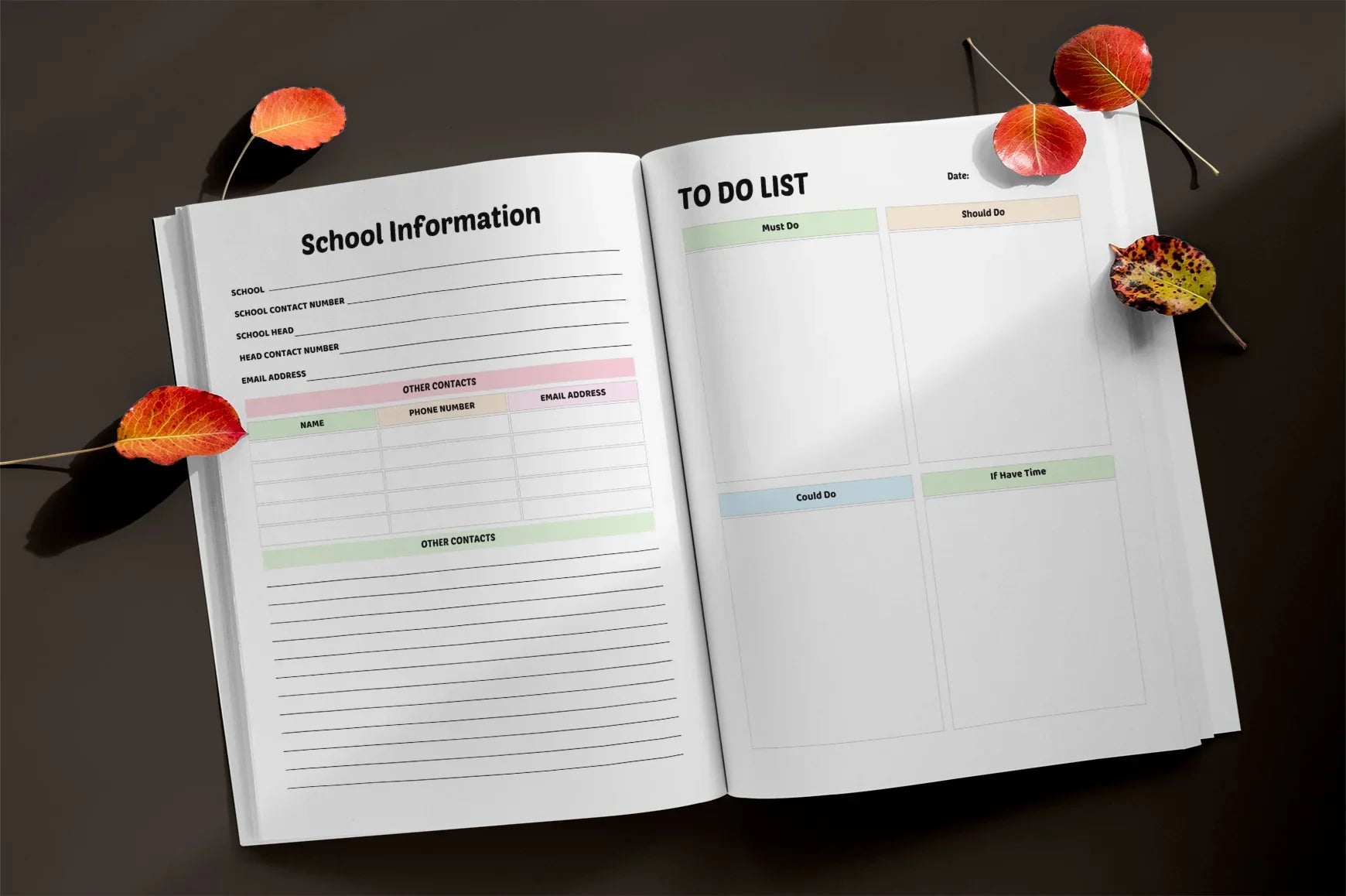 Back to School Planner - CraftNest - Digital Crafting and Art