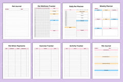 Pet Care Planner: Organize Your Pet's Health & Schedule - CraftNest - Digital Crafting and Art