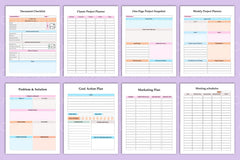 Project Management Planner - CraftNest - Digital Crafting and Art