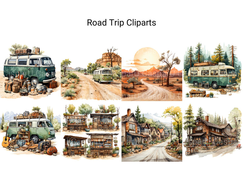 Road Trip Clipart - CraftNest