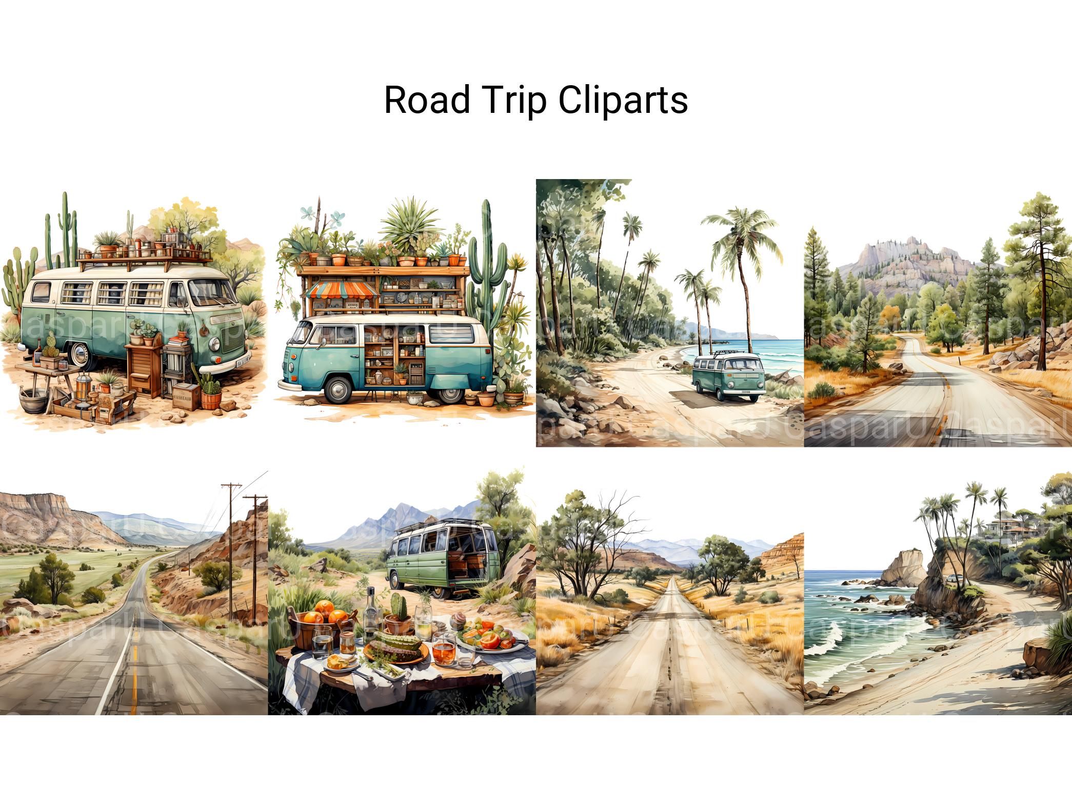 Road Trip Clipart - CraftNest