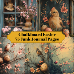 Chalkboard Easter Junk Journal Pages - CraftNest