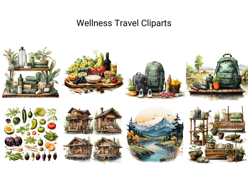 Wellness Travel Clipart - CraftNest