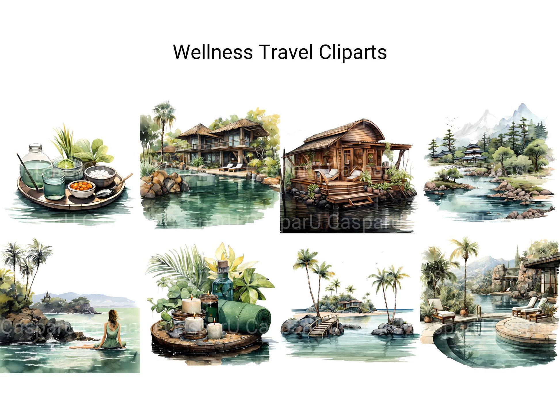 Wellness Travel Clipart - CraftNest