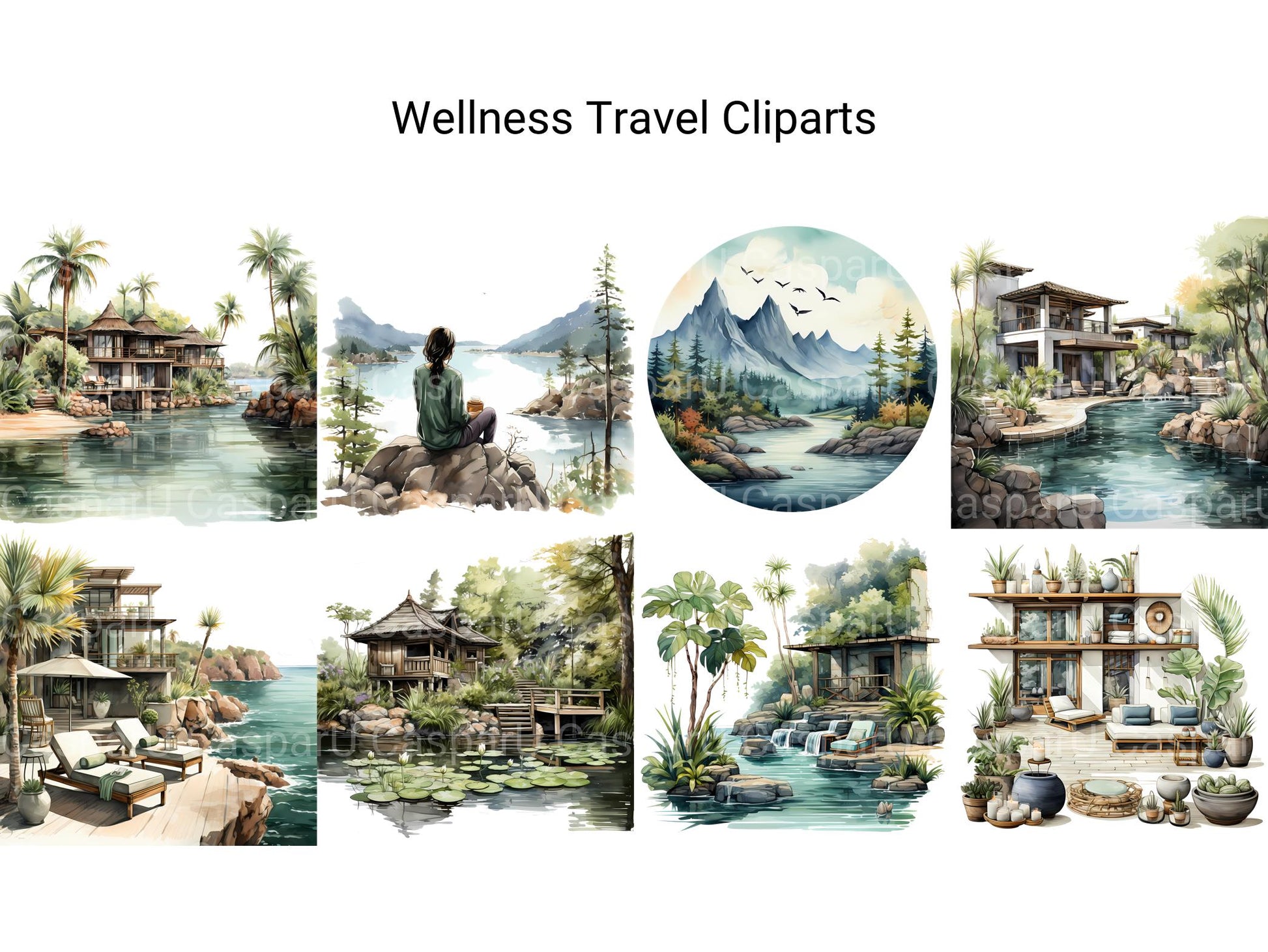 Wellness Travel Clipart - CraftNest