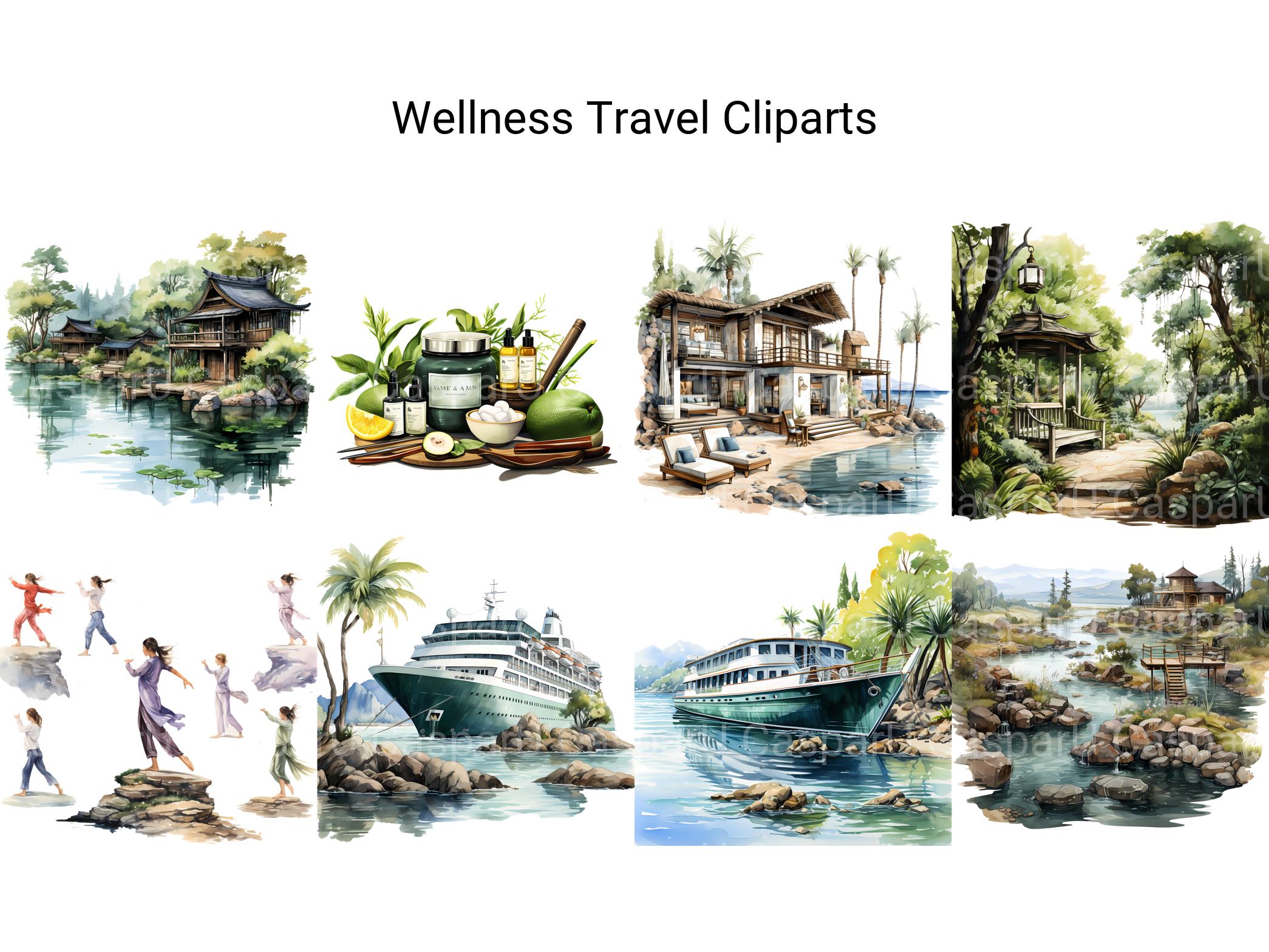 Wellness Travel Clipart - CraftNest