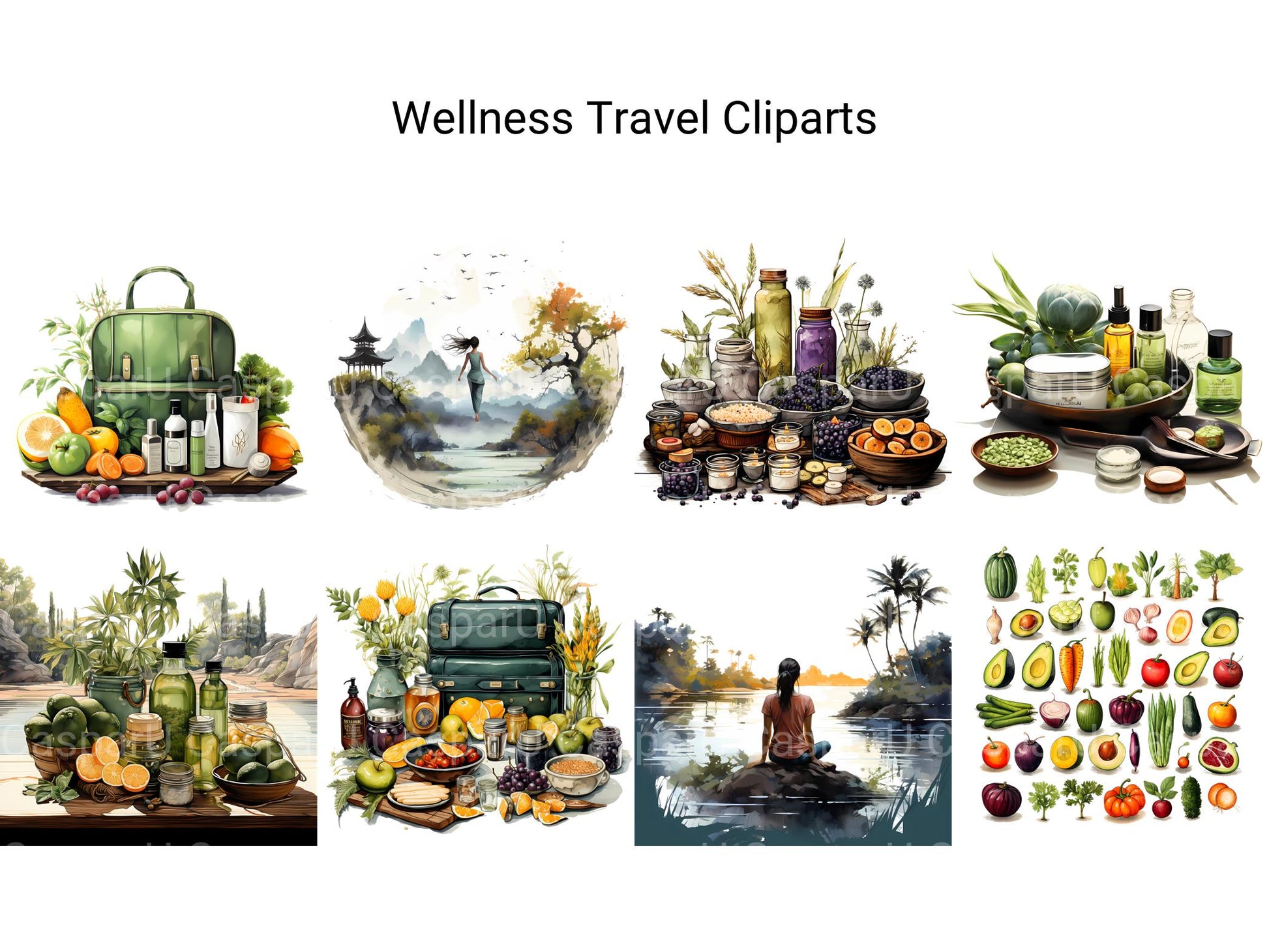 Wellness Travel Clipart - CraftNest