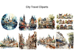 City Travel Clipart - CraftNest