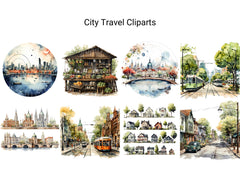 City Travel Clipart - CraftNest