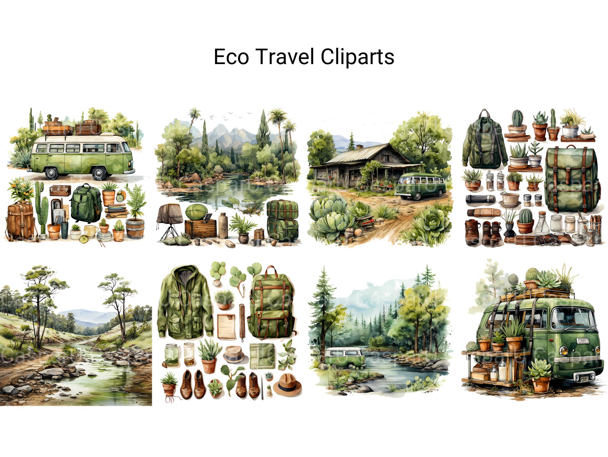 Eco Travel Clipart - CraftNest