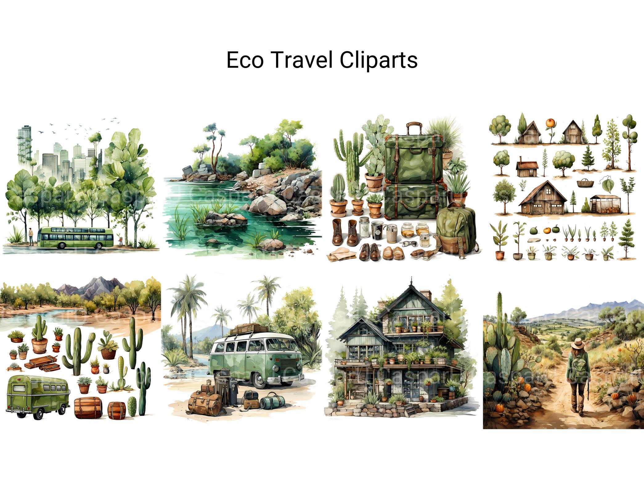 Eco Travel Clipart - CraftNest