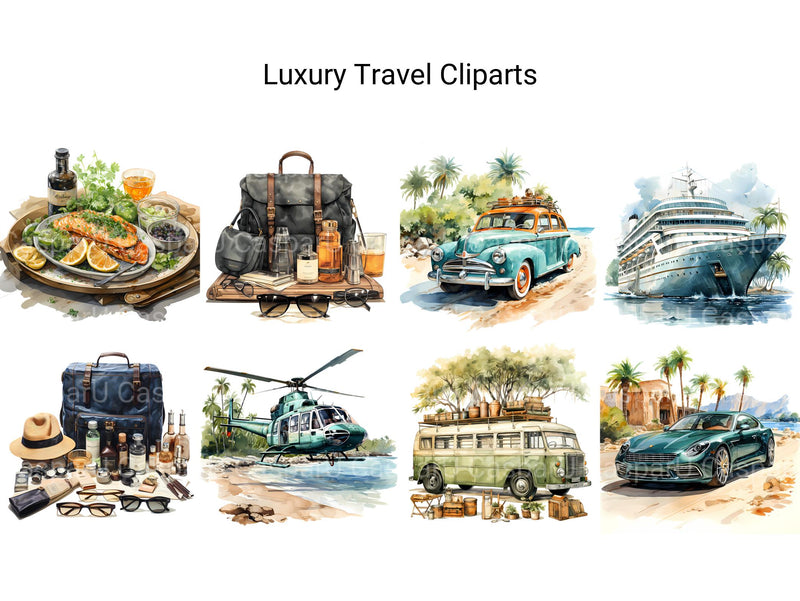 Luxury Travel Clipart - CraftNest