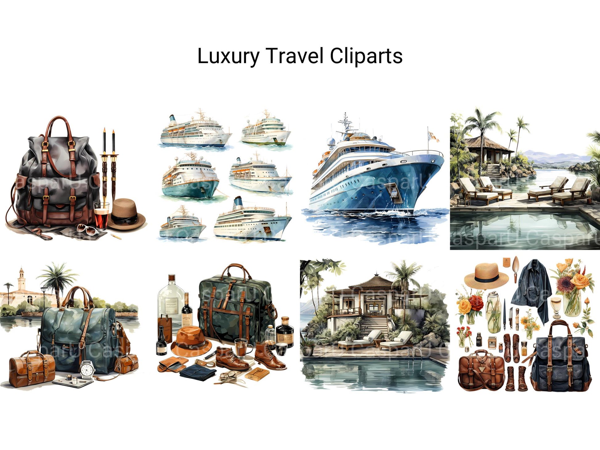 Luxury Travel Clipart - CraftNest