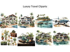 Luxury Travel Clipart - CraftNest