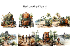 Backpacking Clipart - CraftNest