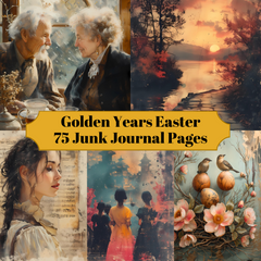 Golden Years Easter Junk Journal Pages - CraftNest