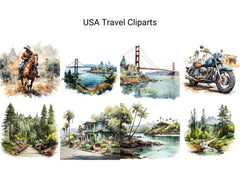 USA Travel Clipart - CraftNest