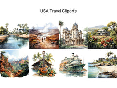 USA Travel Clipart - CraftNest