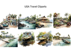 USA Travel Clipart - CraftNest